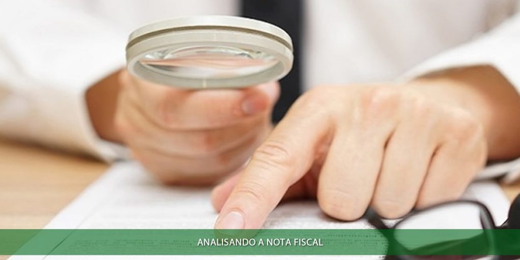 Analisando a nota fiscal