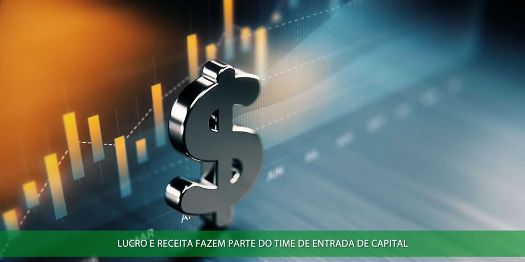 Lucro e receita fazem parte do time de entrada de capitais