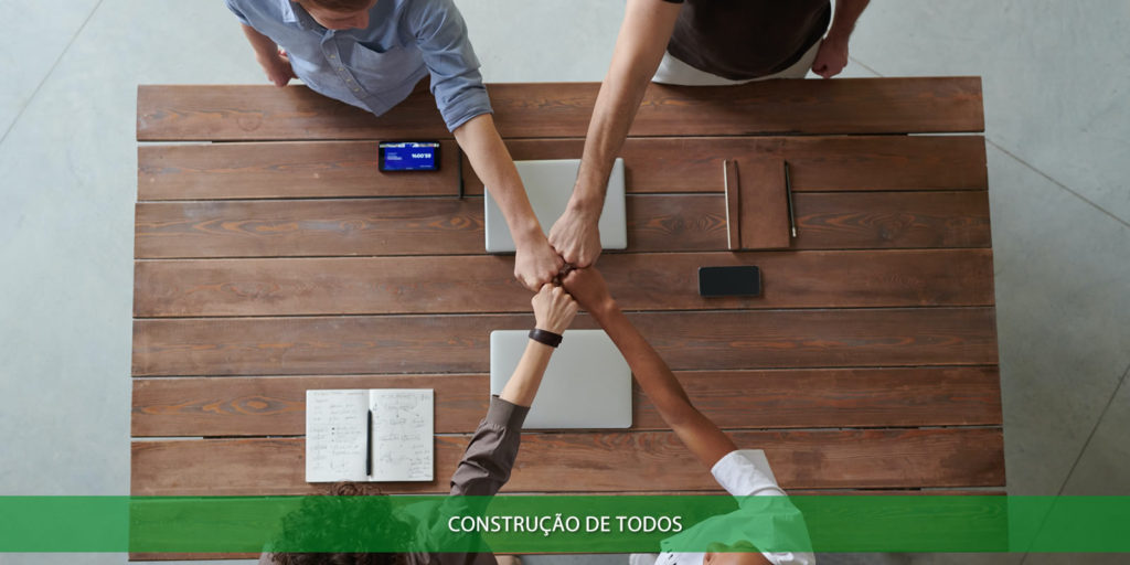 Comprometimento no trabalho. Construção de todos