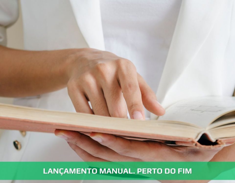 Lançamento manual. Perto do fim